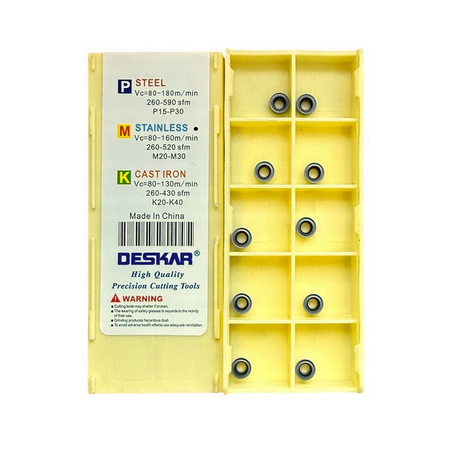 Płytki tokarskie RCMT0602MO LF6018 do głowic, CNC, węglikowe, stal